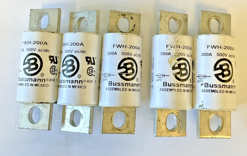 BUSS FWH-200A SEMICONDUCTOR FUSE  500VAC/DC ***LOTOF5***