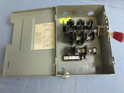 GENERAL ELECTRIC TG3222 GENERAL DUTY SAFETY SWITCH - 60A, 240V