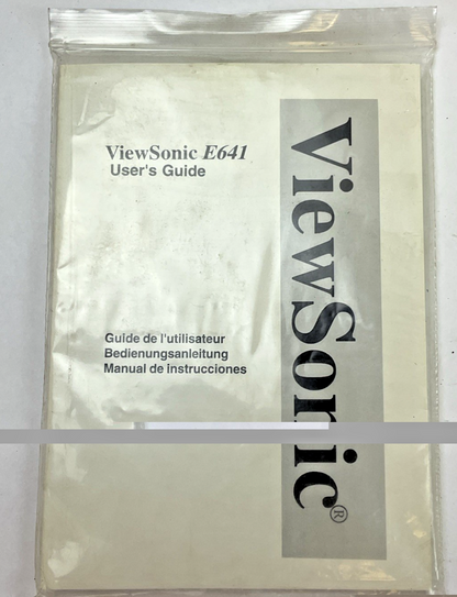 VIEWSONIC VCDTS21356-2M COMPUTER MONITOR 240VAC 1.4A 50-60HZ E641