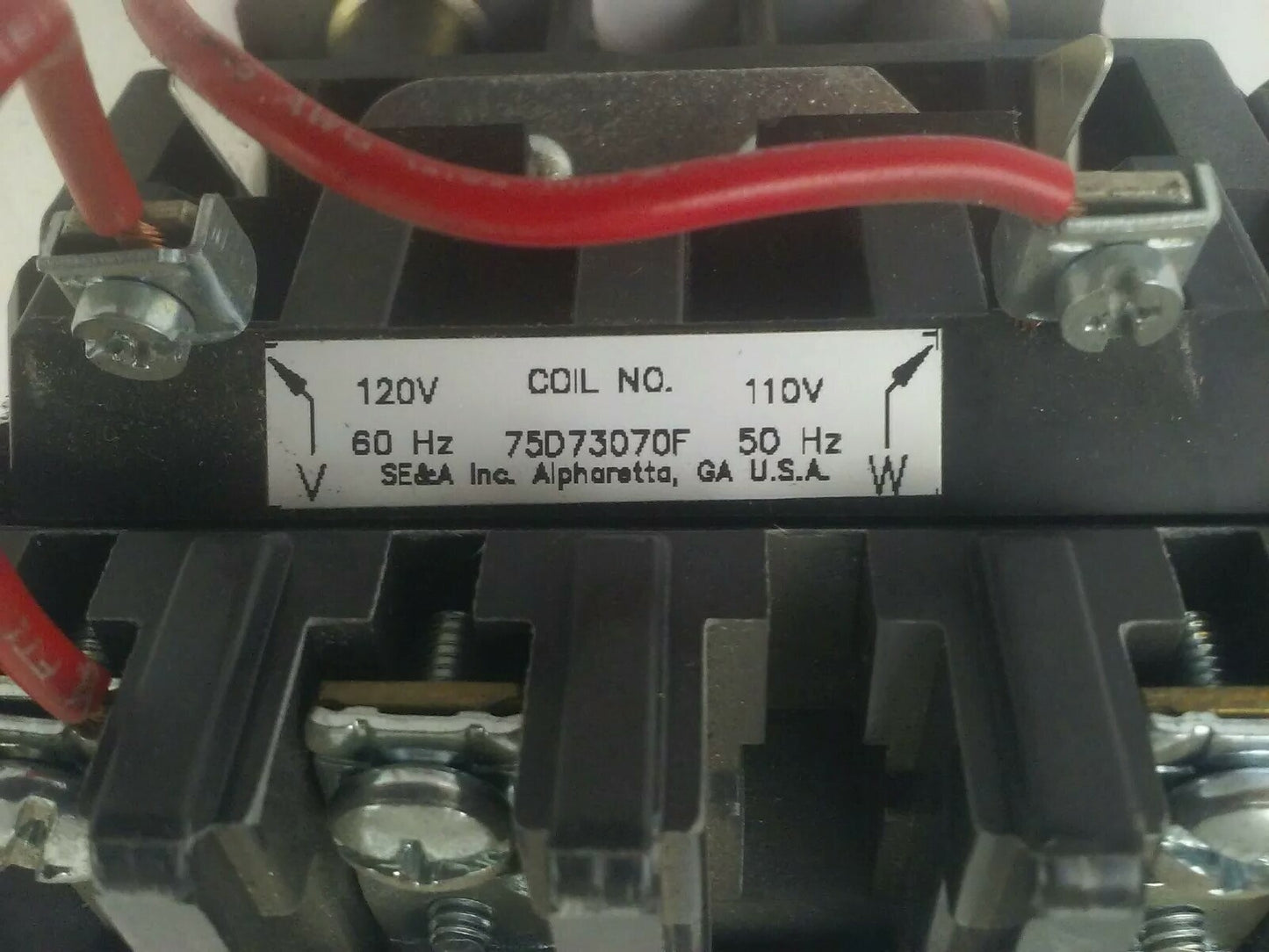 SIEMENS 14CU+12A STARTER SIZE 0 3PH 600V 18A 2HP 120V COIL 14CU12A W/ 48ATD1S00