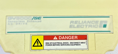 RELIANCE ELECTRIC GV333/SE 2V4460 AC DRIVE 460VAC 2HP 3PH 1.5KW V6.04