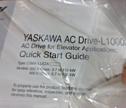 YASKAWA CIMR-LU2A0346AAA / L1000A AC DRIVE - 200V, 3PHASE, 346A - ELEVATOR DRIVE