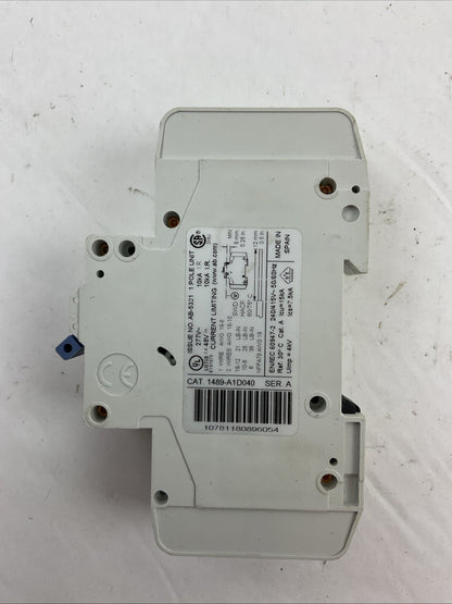 ALLEN BRADLEY 1489-A1D040 SER A CIRCUIT BREAKER 277VAC 48VDC 4AMP (LOT OF 3)