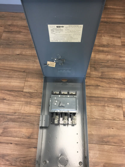 FPE RHQ5236 HEAVY DUTY TYPE A SAFETY SWITCH NON-FUSIBLE 200A 600VAC RAINTIGHT