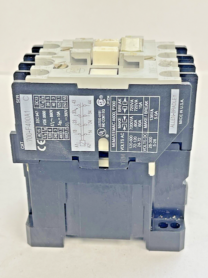 ALLEN BRADLEY - 700-F400A1 SER. C - CONTROL RELAY 120V / 60HZ COIL