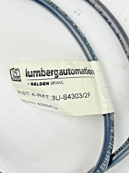 LUMBERG AUTOMATION - RST 4-RKT 3U-S4303/2F - SENSOR - 2 FT LENGTH