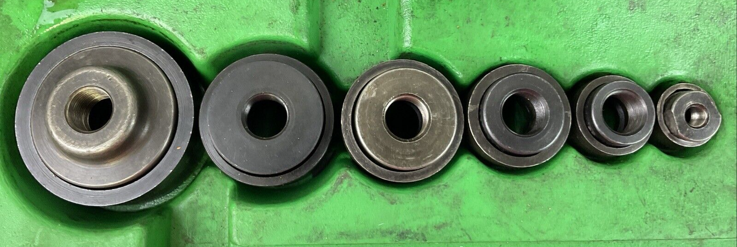 GREENLEE 7306 HYDRAULIC KNOCKOUT PUNCH-DRIVER SET W/PUNCHES AND DIES FOR