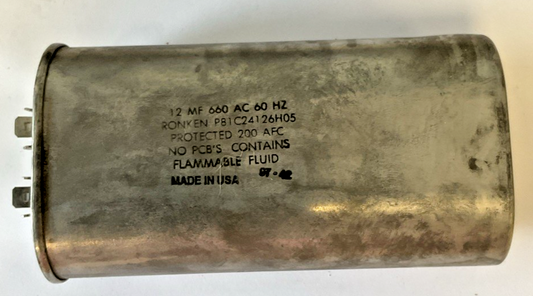 RONKEN P81C24126H05 CAPACITOR 660VAC 60 H2 50/60HZ 12MF