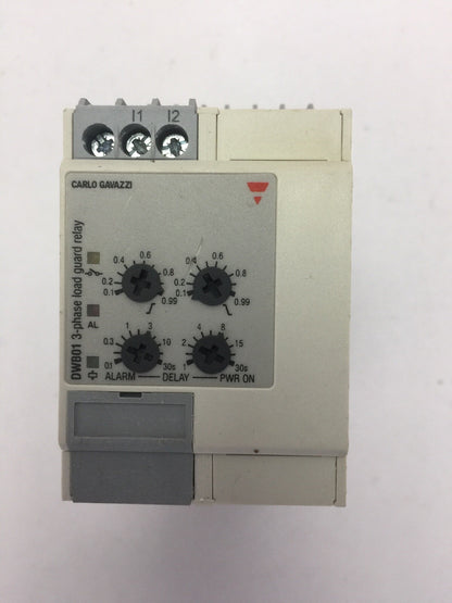 CARLO GAVAZZI DWB01CM4810A 3-PHASE LOAD GUARD RELAY 380/480VAC