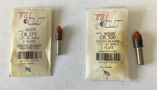 TRU CUT 90500 CR.500 1/2" & 90375 CR.375 3/8" CENTER REAMER