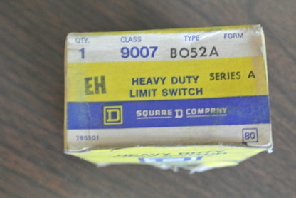 SQUARE D 9007 BO52A Ser. A / HEAVY DUTY LIMIT SWITCH / NEW SURPLUS in BOX