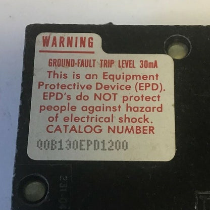 SQUARE D QOB130EPD1200 CIRCUIT BREAKER 30AMP 120VAC