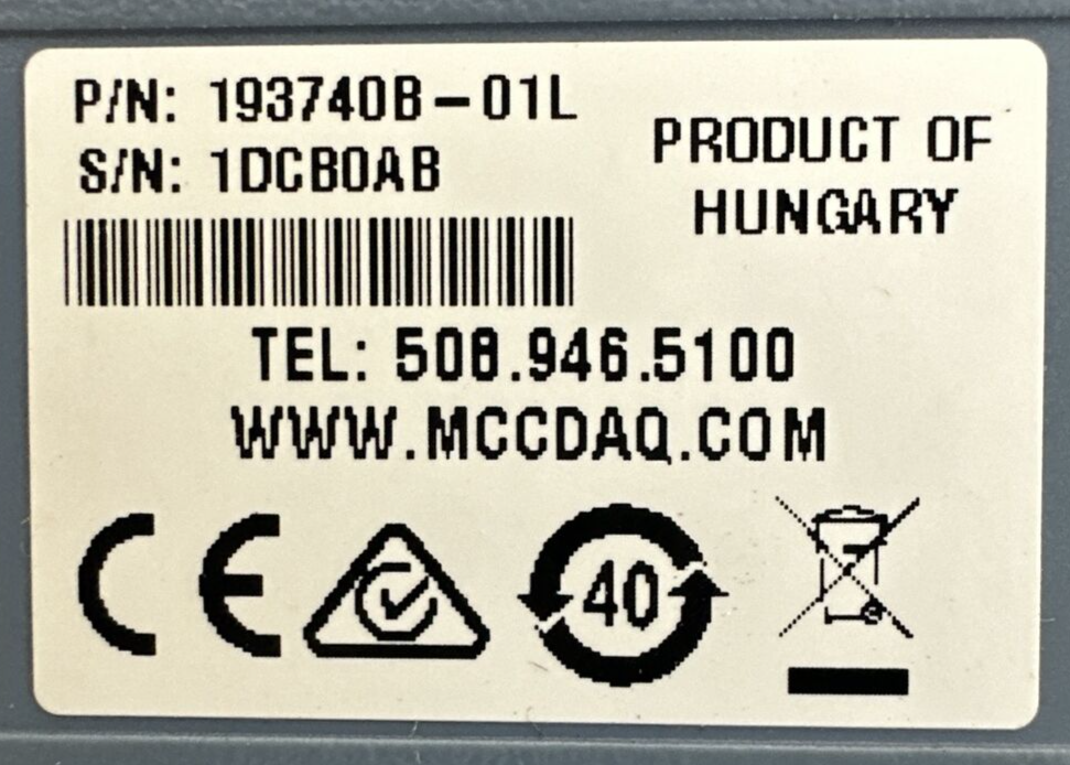 MEASUREMENT COMPUTING USB-1024HLS 193740B-01L I/O MODULE