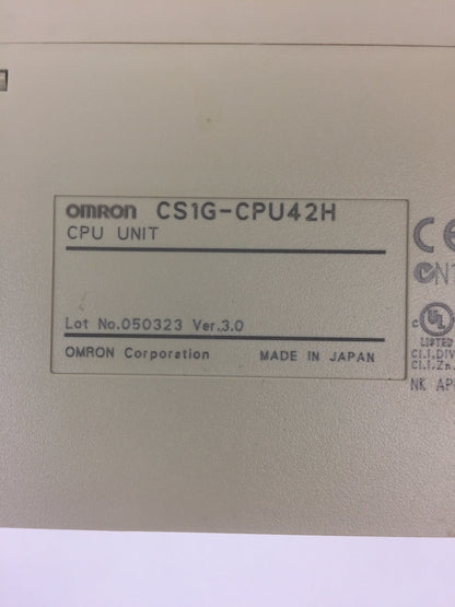 OMRON SYSMAC CS1G-CPU42H CPU UNIT / MODULE + CS1W-SCB21-V1 SERIAL COMM. BOARD