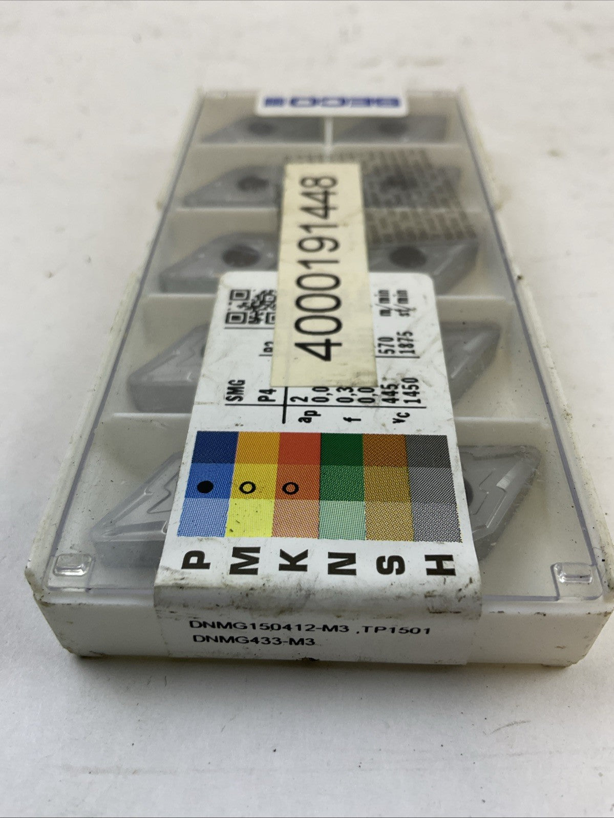 SECO DNMG150412-M3 TP1501 DNMG433-M3 CARBIDE INSERT (BOX OF 10)