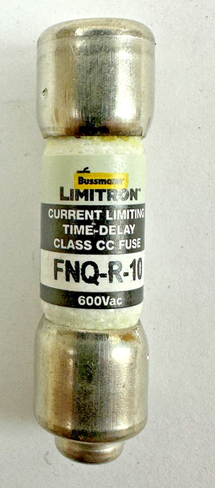 COOPER BUSSMANN FNQ-R-10 CLASS CC 10A 600V TIME-DELAY FUSE LOT OF 5