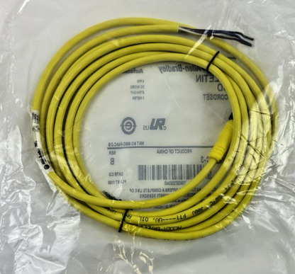 ALLEN-BRADLEY 889D-F4AC-3 SERIES B 4 PIN DC MICRO STRAIGHT 3 METER QD CORDSET