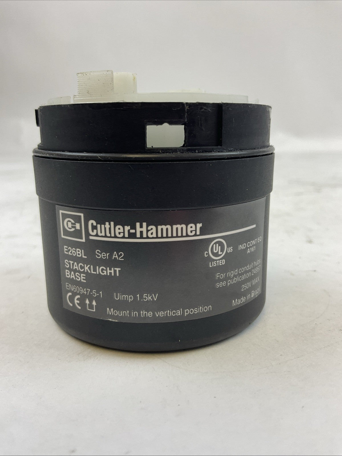 CUTLER-HAMMER E26BL SER A2 250V STACKLIGHT BASE