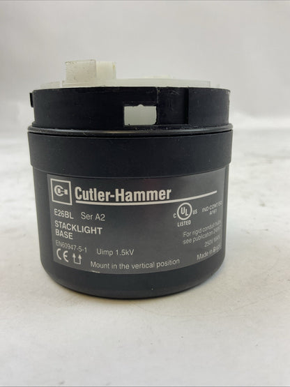 CUTLER-HAMMER E26BL SER A2 250V STACKLIGHT BASE