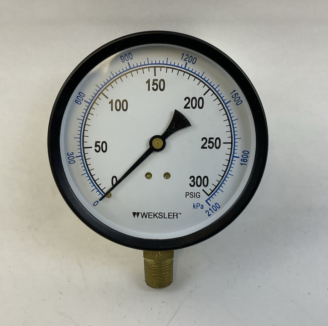 WEKSLER UA35F4L 0-300PSI PRESSURE GAUGE 1/4" NPT