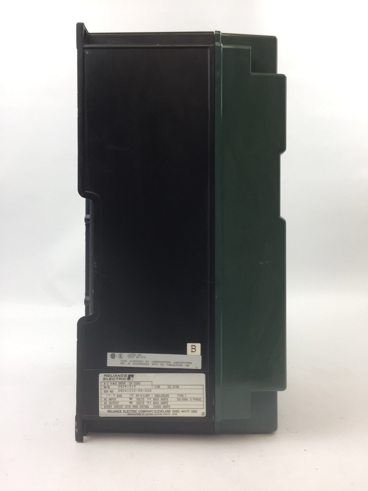RELIANCE ELECTRIC 2GU41010 A-C VS DRIVE GP-2000 460 VAC 11.3KVA 3 PHASE