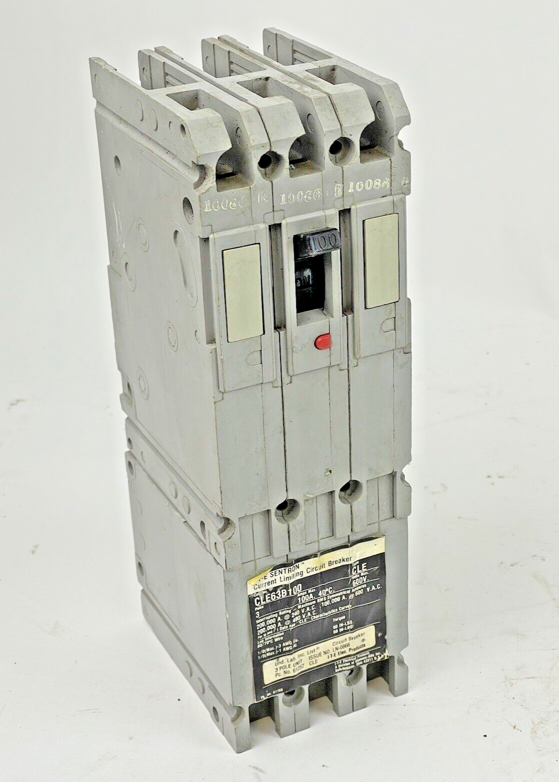 ITE - CLE63B100 - CIRCUIT BREAKER - 100 A, 600 VAC, 3 POLE, TYPE CLE