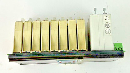 OPTO 22 SNAP8M W/ SNAP-OAC5(8) W/ SNAP B4  8 SLOT MODULE RACK