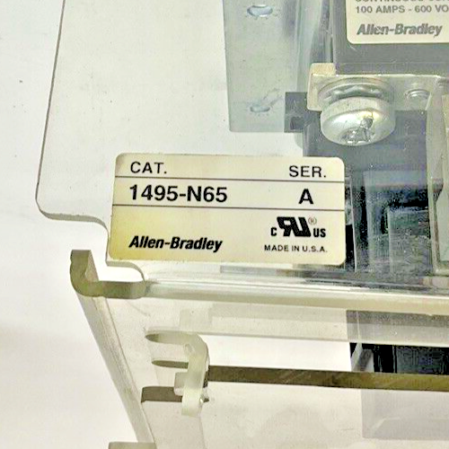 ALLEN BRADLEY 2100-IN012*-EN-P FUSIBLE DISCONNECT SWITCH 1494V-DS100/1494V-FS100