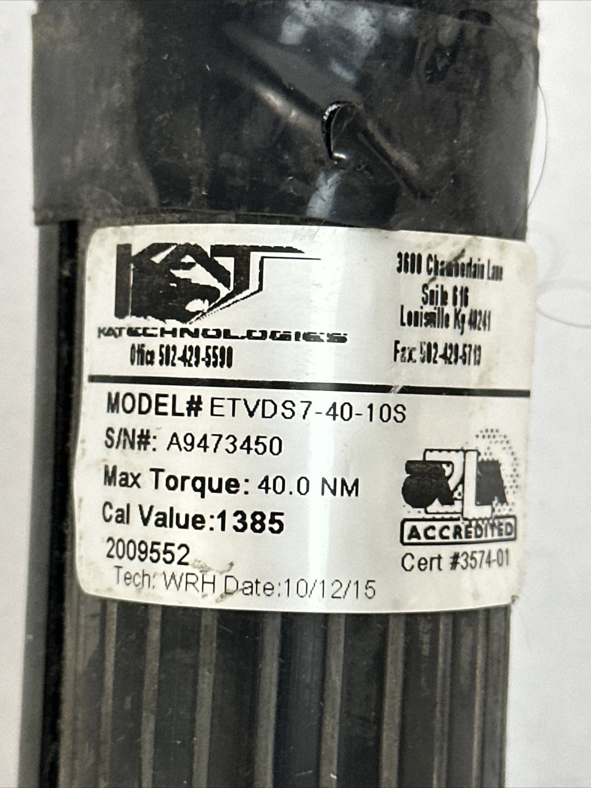 ATLAS COPCO ETVDS7-40-10S NUTRUNNER LUBBERING 80341105 17.40mm