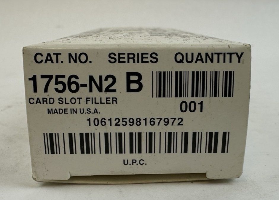 ALLEN BRADLEY 1756-N2 CARD SLOT FILLER 1756N2 SERIES B
