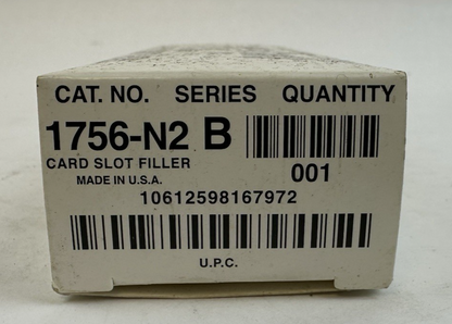 ALLEN BRADLEY 1756-N2 CARD SLOT FILLER 1756N2 SERIES B