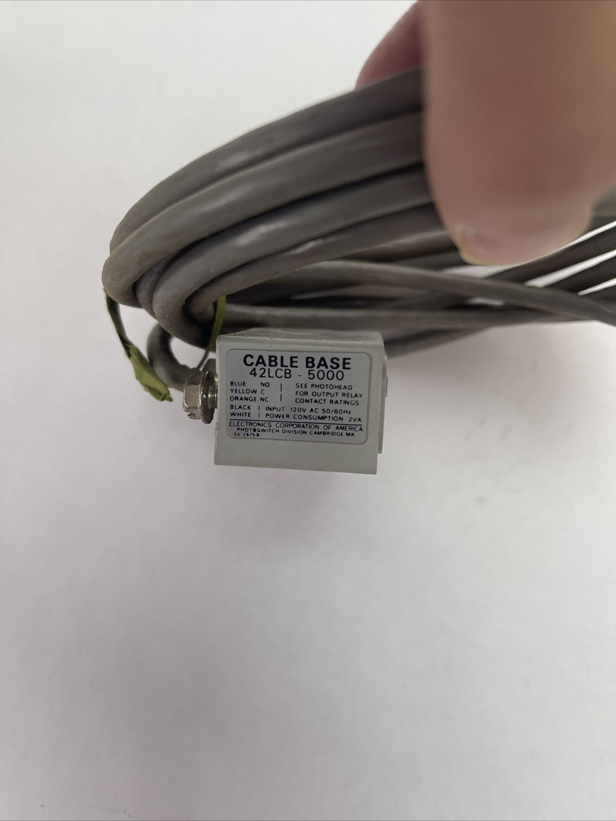 ELECTRONICS CORPORATION OF AMERICA 42LCB-5000 CABLE BASE PHOTOSWITCH DIVISION