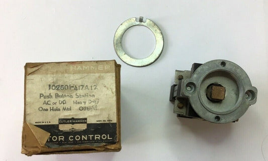 CUTLER HAMMER 10250H417A12 PUSH BUTTON STATION AC/DC HEAVY DUTY
