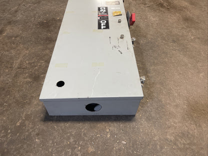GE TH3364J MODEL 11 FUSIBLE SAFETY SWITCH 200A 600VAC 250VDC 150HP TYPE 1, 5, 12