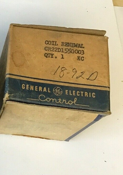 GENERAL ELECTRIC CR22D155G003 COIL RENEWAL 208V 60CY ***LOTOF2***