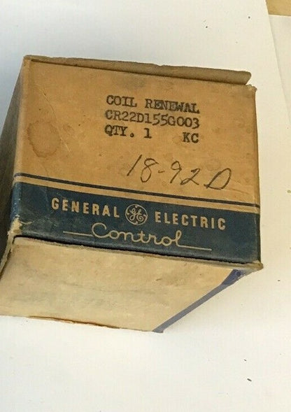 GENERAL ELECTRIC CR22D155G003 COIL RENEWAL 208V 60CY ***LOTOF2***