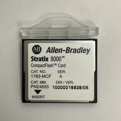 ALLEN BRADLEY 1783-MCF SER A DIR/VER 10000016538/05 COMPACT FLASH CARD STRATIX