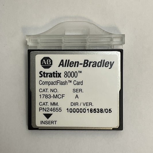 ALLEN BRADLEY 1783-MCF SER A DIR/VER 10000016538/05 COMPACT FLASH CARD STRATIX