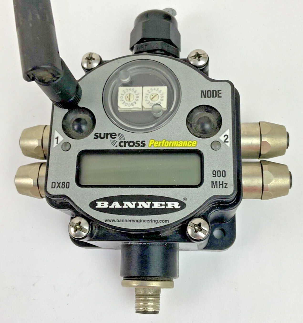 BANNER DX80N9X6S-P8 SURE CROSS PERFORMANCE 900MHZ NODE WITH ANTENNA