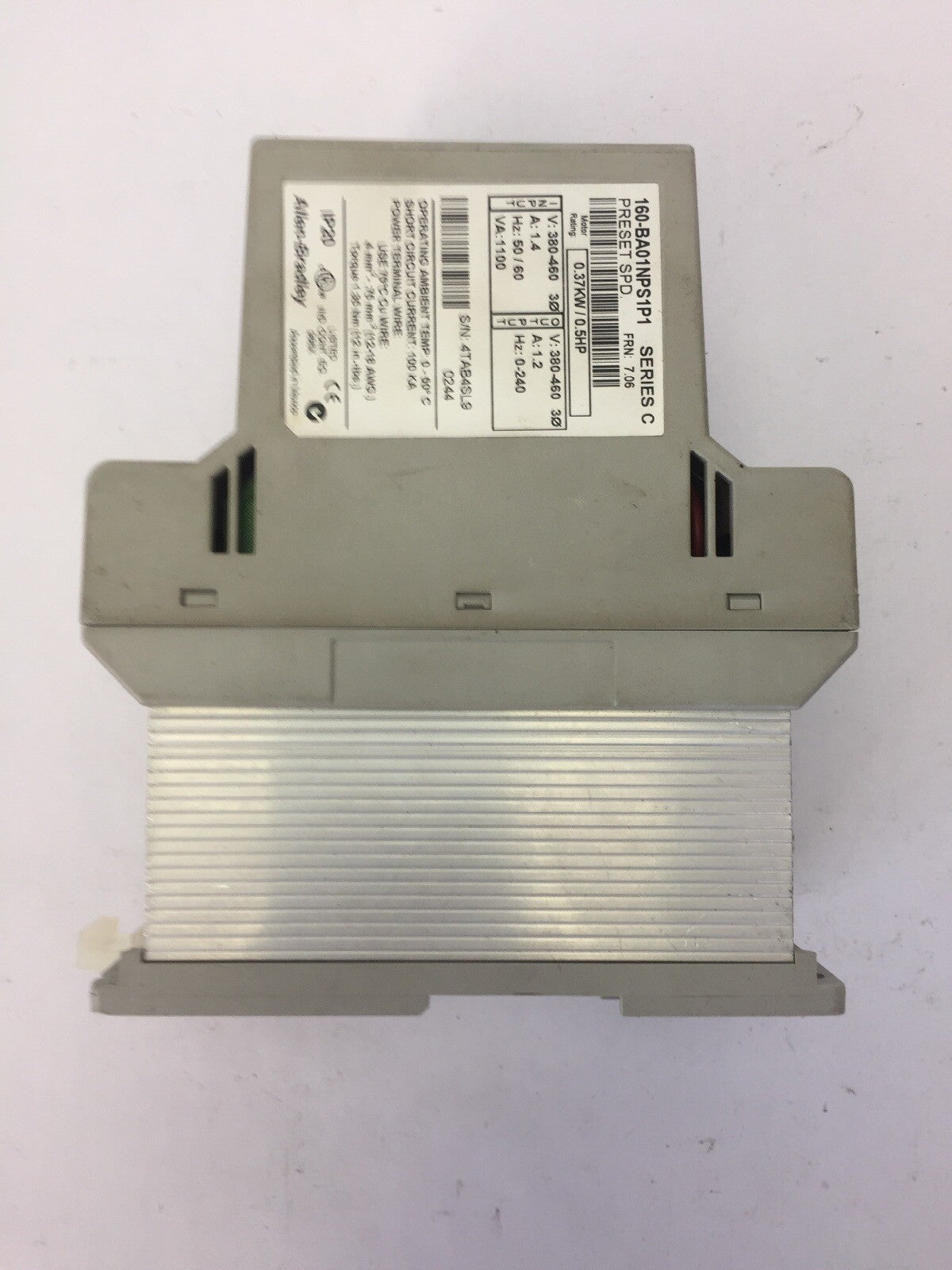 ALLEN BRADLEY 160-BA01NPS1P1 AC DRIVE 380-460V