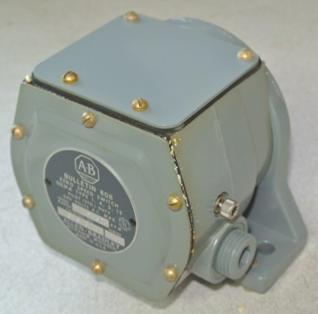 ALLEN-BRADLEY 808-G1 PLUGGING SWITCH - 15-60 RPM - N.O. CONTACTS - NEW SURPLUS