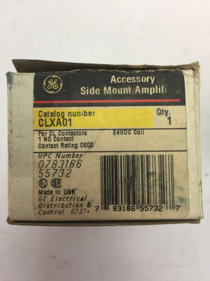 GE CLXA01 SIDE MOUNT AMPLIFIER 24VDC FOR USE WITH CL, RL CONTACTORS C600