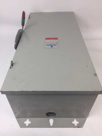 CHALLENGER GD324NFC 200 AMP 240 VAC 3 POLES TYPE 1 NON FUSIBLE GENERAL DUTY