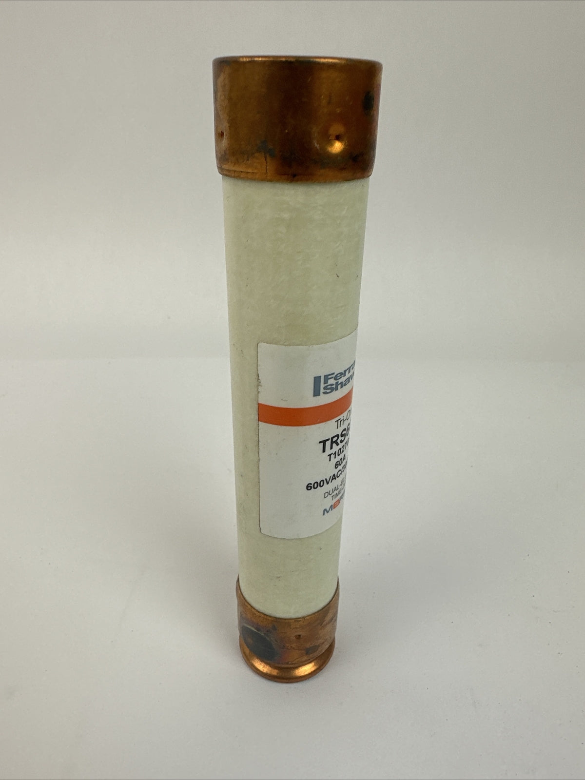 FERRAZ SHAWMUT TRS60R TRI-ONIC TIME DELAY DUAL ELEMENT FUSE 60AMP 600VAC 300VDC
