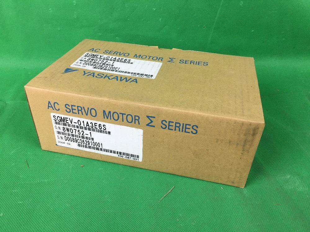 YASKAWA SGMEV-01A3E6S 200VAC AC SERVO MOTOR 0.89A *NEW*