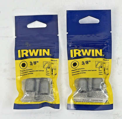 IRWIN SPEEDBOR - 3051015 *LOT OF 2 PACK (6 TOTAL)* - 3/8" MAGNETIC NUTSETTERS