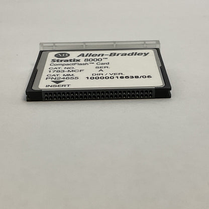 ALLEN BRADLEY 1783-MCF SER A DIR/VER 10000016538/05 COMPACT FLASH CARD STRATIX
