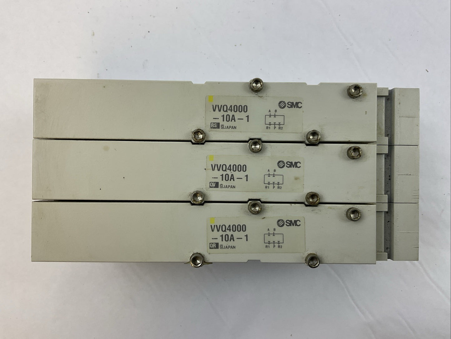 SMC MANIFOLD VALVE VQ 4000 VVQ4000-10A-1 BLANK PLATES (LOT OF 3)