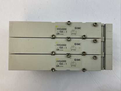 SMC MANIFOLD VALVE VQ 4000 VVQ4000-10A-1 BLANK PLATES (LOT OF 3)