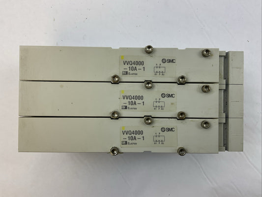 SMC MANIFOLD VALVE VQ 4000 VVQ4000-10A-1 BLANK PLATES (LOT OF 3)